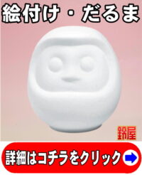 手作りの開運アイテムである絵付けキットのだるま