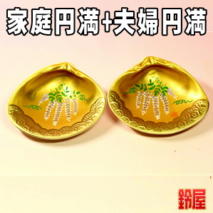家庭円満の開運アイテムである藤の絵柄の貝合わせを販売
